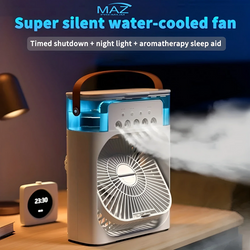 Portable Air Conditioner Fan Fine Mist Water Humidifier Function 4 in 1